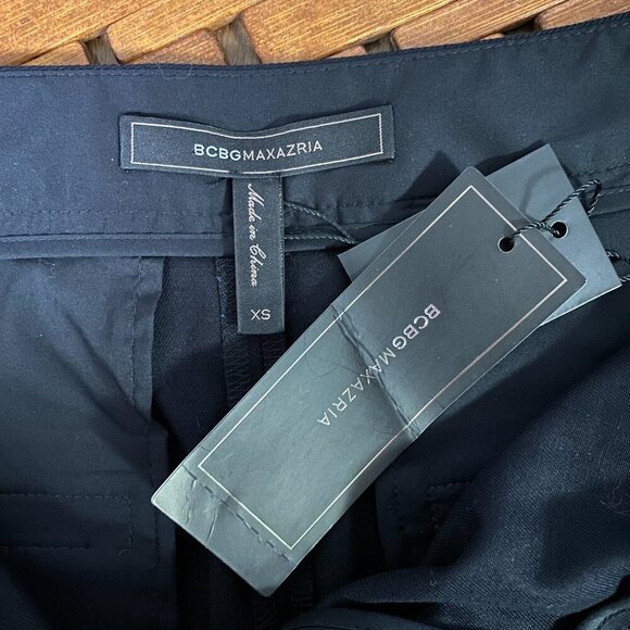NWT BCBG MaxAzria Women's Pleated Ankle Pant, Black. XS. - Picture 9 of 11